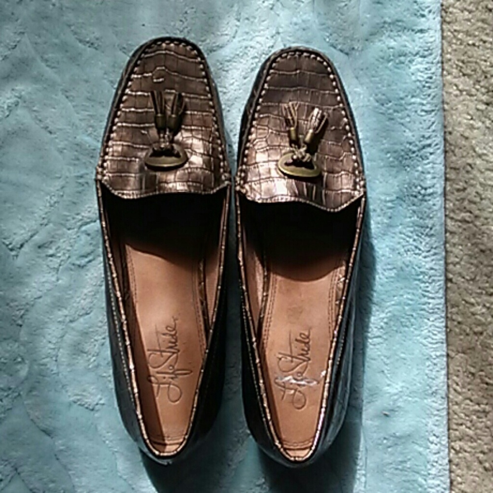 LifeStride metalic snakeskin pattern loafer
